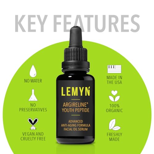 Argireline Youth Peptide Face Oil Serum | Anti-Aging, Hydrating, and Firming | Freshly Made Skincare | 30ml