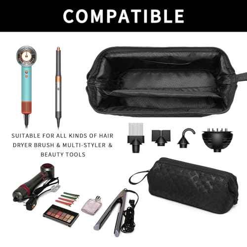 Hair Tools Travel Bag Compatible With Shark Flex Style Case Carry on Shark Hair Dryer Air Wrap Dustproof Hair Bag Flat Curling Iron Portable Travel Case (Bag Only)