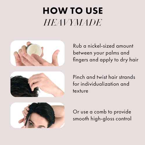 Hanz de Fuko Heavymade ? Premium Men¡¯s Hair Styling Pomade for an Extreme Hold, High Shine Finish ? Water-Based, Humidity-Resistant Styler for Achieving Various Hairstyles ? 2 oz, Travel Size