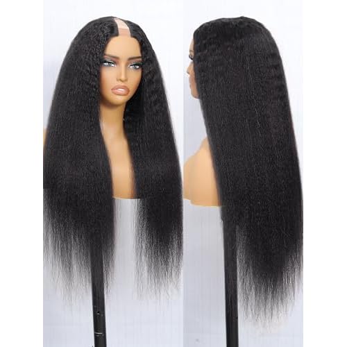 DMKEEP U Part Human Hair Wig 12A Upgraded Glueless Wigs Human Hair Straight U Part Wig Human Hair Wigs for Women 18 Inch