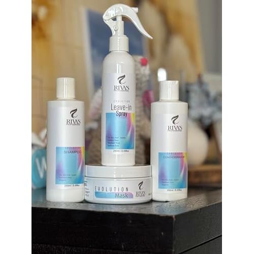 Riva's Professional (Evolution Kit Shampoo, Mask, Conditioner and Leave-in Spray