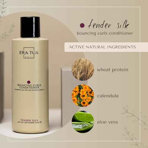 Tender Silk Conditioner | Dutch Made & Formulated Curl Enhancing Care for Curly Hair | Elegant Floral & Fruity Scent of Lychees, Peony, Magnolia & Roses 750 ML