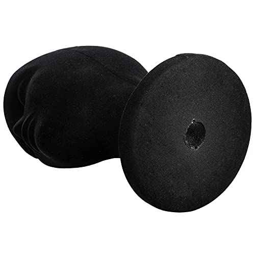 Foraineam 2 Pack Black Foam Mannequin Head, 12 Inch Female Manikin Foam Heads, Wig Holder Hats Glasses Headband Hairpieces Display Stand