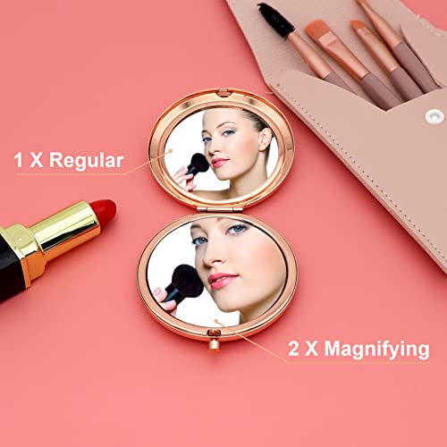 Engagement Gifts for Women Bride Wife Wedding Gift Idea Compact Mirror Cat Lover Gifts for Fiancee Girlfriend Bridal Shower Gifts Bachelorette Party Gifts for Bride to Be Friends Travel Makeup Mirror
