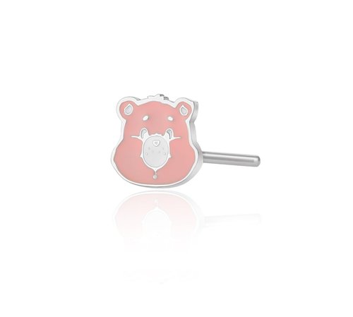 SALLY ROSE Care Bears Nose Stud, 316L Stainless Steel Nose Ring L Shaped Official License Cheer Bear Nose Piercings