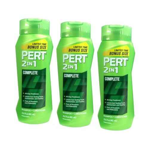 Pert Plus 2-in-1 Shampoo Plus Conditioner, Normal Hair 13.50 oz (Pack of 3)