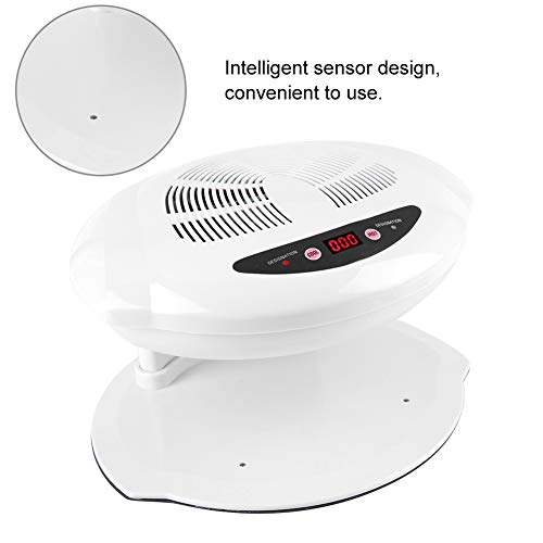 Nail Dryer Hot & Cold Air Nail Dryer Warm-Cool Nail Polis Drying Fan Manicure Tool White UV Gel Nail Lamp for Fingernail & Toenail Gels Based Polishes US Plug 110v