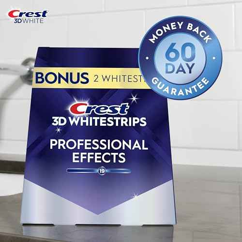 Crest 3D Whitestrips Professional Effects ? Teeth Whitening Kit, 22 Treatments (20 + 2 Bonus), Each with 1 Upper/1Lower, 44 Strips ? Crest 3DWhite Teeth Whitening Strips