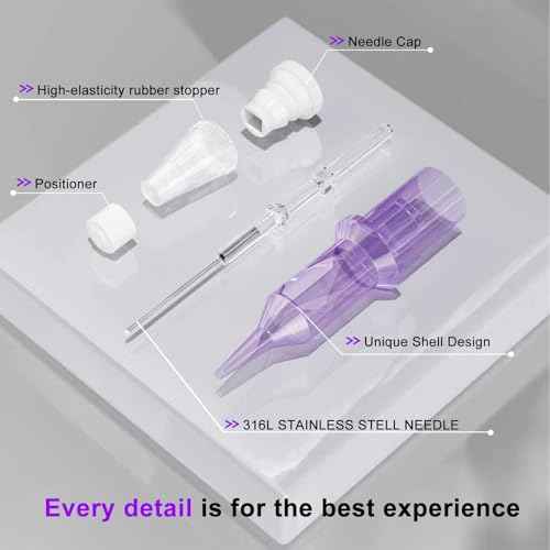 Tattoo Cartridge Needles 20Pcs Assorted #12 Round Liner Shader Magnum 3RL 5RL 7RM 9RM Disposable Tattoo Needles With Membrane Tattoo Supplies