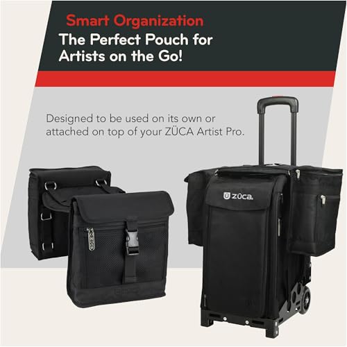 ZUCA Beauty Caddy with Built-in Seat Cushion (Black)