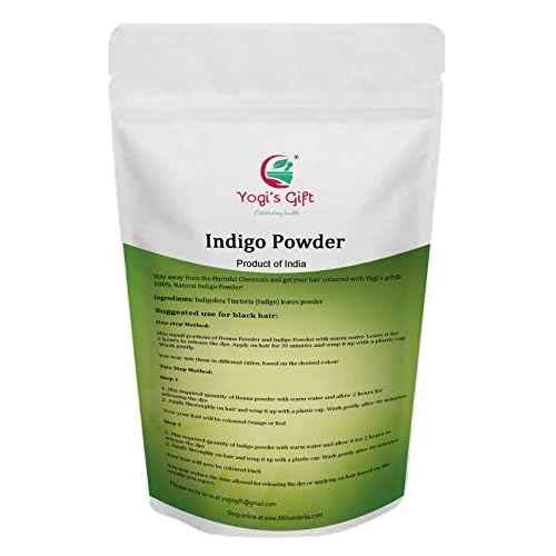 500 GRAMS | Indigo Powder for Hair (1.2 LB / 17.6 oz) | 100% Pure & Natural | Black Henna Dye | Ideal for Dark & Black Natural Hair color | Indigofera Tinctoria | Yogi¡¯s Gift¢ç