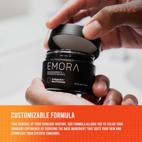 ACTIVZ Emora Purifying Mud - Skincare Mask with Kaolin Clay, Papain, and Honey to Remove Impurities, Exfoliate, and Promote Radiance - 26g