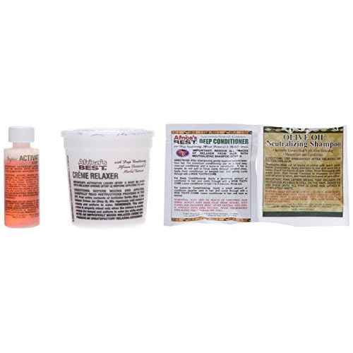 Africa's Best No-Lye Relaxer Kit, Dual conditioning, Herbal Intensive, Superior Straightening and the Very Best Nourishment, Designed for Normal Hair Textures