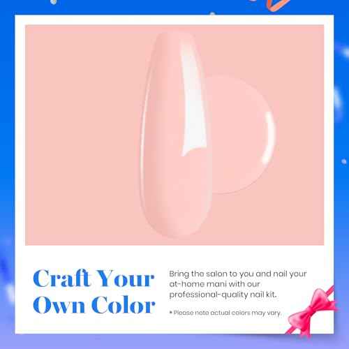 Beetles Poly Extension Gel - 60g Natural Pink Builder Nail Gel for Trendy Nail Art Design - Salon & DIY at Home, UV & LED Lamp Needed, Christmas Gift for Women