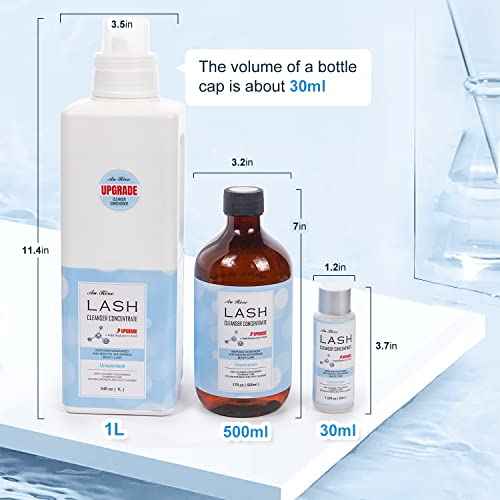 Lash Shampoo Concentrate 30ml Lash Cleanser Concentrate Add Hyaluronic Acid Oil-Free Lash Extension Shampoo Perfect for Salon£¬Unscented