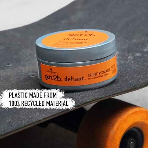 got2b Defiant Shine Pomade, 2 Fl Oz, High Shine Hair Styling Pomade for Men and Women, Creates Texture, Control & Light Hold, Tames Unruly Hair, Suitable for Short to Medium Styles