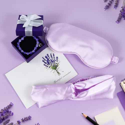 Christmas Gifts Baskets for Women,Get Well Self Care Gifts for Women,Lavender Relaxing Spa Basket with Luxury Flannel Blanket Feel Better Birthday Gifts for Mom Her Sister Wife Girlfriend