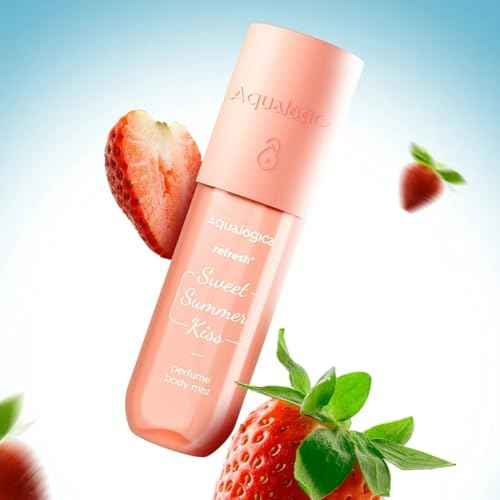 Aqualogica Strawberry Body Mist with Zemea & Hyaluronic Acid ? Sweet & Sensual Long-Lasting Fragrance, Lightweight & Refreshing Perfume Spray for Women, 5.07 Fl Oz/150 ml