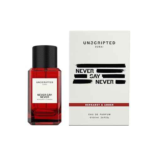 Unscripted. Never Say Never - Bold, Long-Lasting Perfume For Men And Women - Floral-Fruity Women Perfume with Notes of Amber and Citrus - 3.4 oz