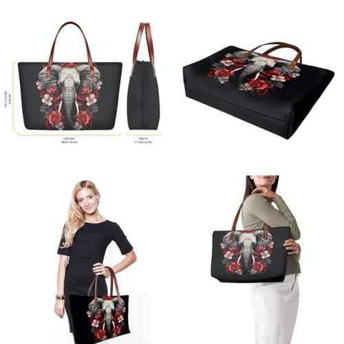 GIFTPUZZ Women Top Handle Bags Handbags with Zipper Leather Wallet Cash Card Phone Holder and Makeup Bag Set 3pcs