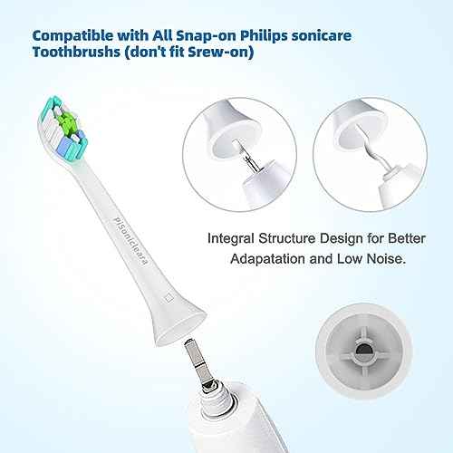 Replacement Toothbrush Heads(10 Pack) Compatible with Philips Sonicare Brush Heads for Hx6920, 4100 2 Series, HX9023 Hx6240 Hx6610 Snap on Electric Tooth Brush Refill