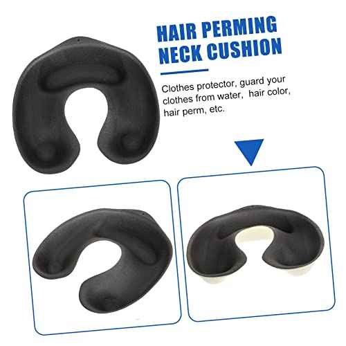 MERRYHAPY Hair Perm Potion Tray - Lightweight Black Neck Tray for Salon Hair Treatments and Home Use Ideal for Coloring Washing and Cutting