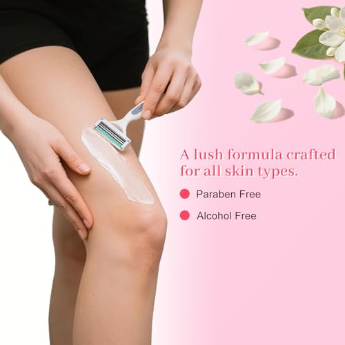 Womens Shaving Cream Bulk Travel,0.53oz Shave Gel for Women,Care Dry Skin Womens Shave Gel for Travel Guests (Jasmine,Pack of 200)
