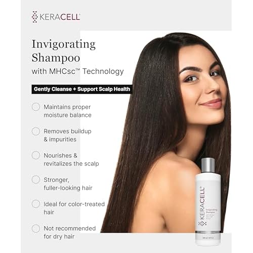 Invigorating Shampoo - Hair Growth Shampoo for Women & Men with Human Stem Cell Extract ? Cleanses, Strengthens & Moisturizes to Support a Healthier Scalp & Fuller-Looking Hair - 8 oz