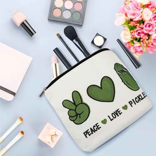 Pickle Gifts Makeup Bags for Women, Pickle Gifts for Pickle Lovers,Funny Travel Cosmetic Bag Funny Friendship Gifts Surprise for Women,Friends,Daughter Mom Birthday Christmas Gifts