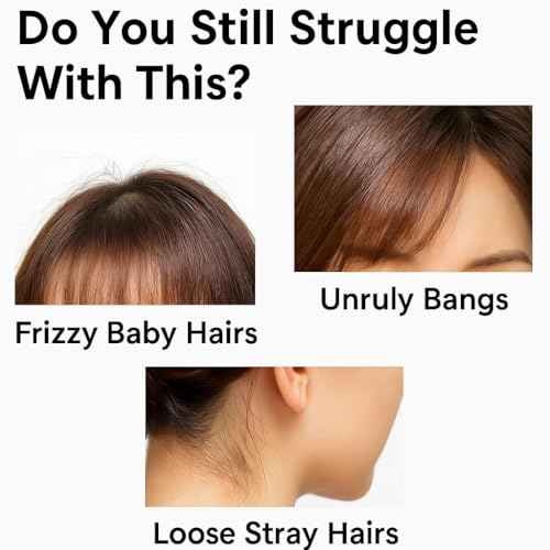 plus?eau Point?Repair Hair?Mascara SuperHard | Flyaway Tamer & Edge Control Stick for Bangs & Cowlicks | Long?Lasting Hold, Quick?Dry & Non?Greasy | Fruity Scent | Made in Japan