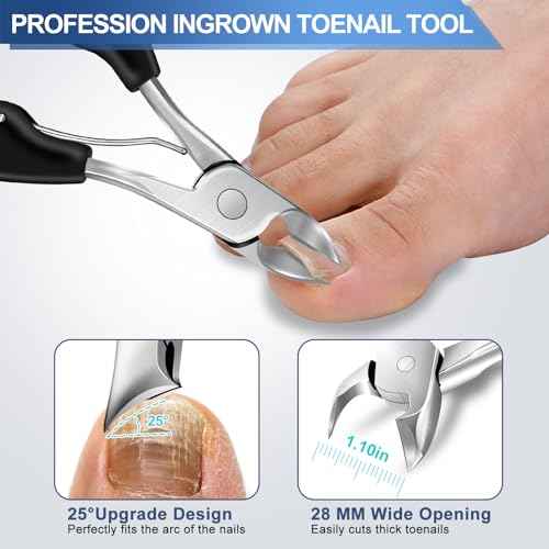 Toenail Clippers for Seniors Thick Toenails, Mens Stocking Stuffers 2025, Heavy Duty Large Toe Nail Clippers for Men with Catcher, 360¡ÆRotating Nail Clippers, Christmas Xmas Presents Gifts for Adults