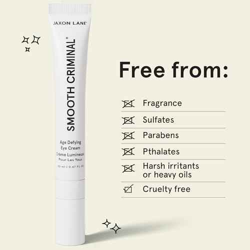 Under Eye Cream for Dark Circles and Puffiness | SMOOTH CRIMINAL Age Defying Niacinamide and Caffeine Eye Cream for Puffy Eye Bags Treatment for Men Anti Aging & Wrinkle Removal with Bakuchiol
