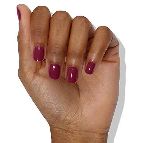 LONDONTOWN lakur Nail Polish - Chip-Resistant, Non-Toxic, Conditions & Hydrates Nails | Glossy Raspberry, Flirty & Thriving, .40 fl oz