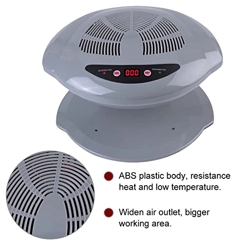 Nail Dehydrator, Hot & Cold Air Nail Polish Drying Fan Nail Polish Dryer Nail Dryer Fan Professional Nail Polish Dryer Machine for Home Salon Both Hands and Feet Use