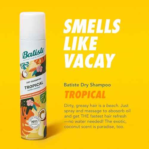 Batiste Tropical Dry Shampoo, Waterless Shampoo, 3.81oz 3 pack