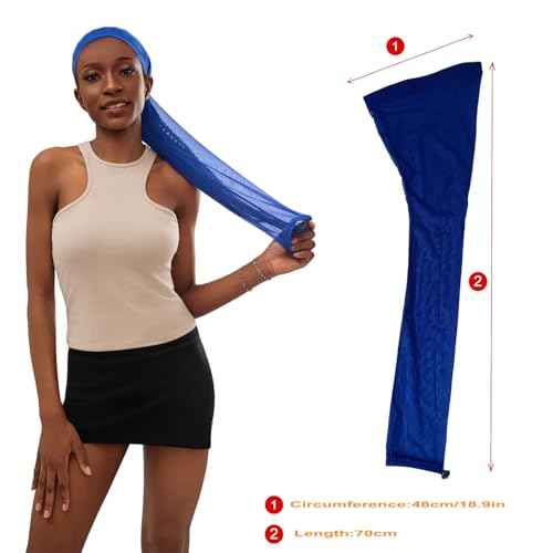 Hair Weave Sleeve for Locs Stretch Mesh Hairweave Sleeve for Braids, Dreadlocks, Twists, Breathable & Lightweight Loc Sock