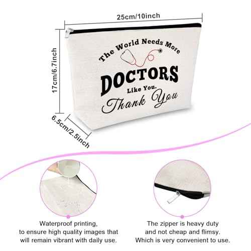 Doctor Gift for Women Makeup Bag Doctors Thank You Present Appreciation Present Idea for DR Graduation Gift for Medical Student Dentist Present from Patient Christmas Birthday Travel Cosmetic Pouch