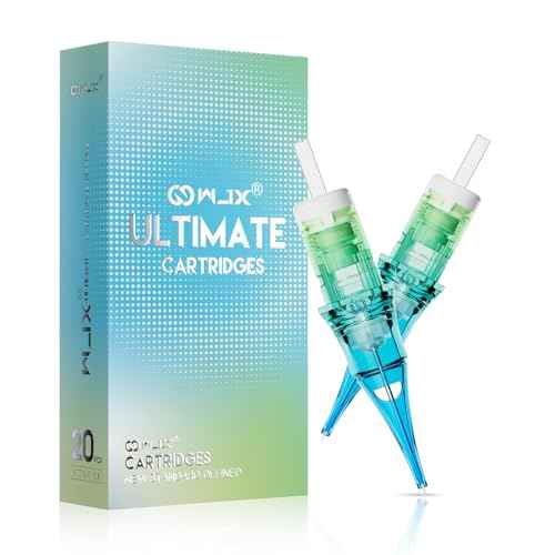 Wjx Ultimate Tattoo Needles 0803RL (20Pcs/Box) Disposable Professional Tattoo Cartridge Needles Precision Round Liner Fit in Different Tattoo Machines