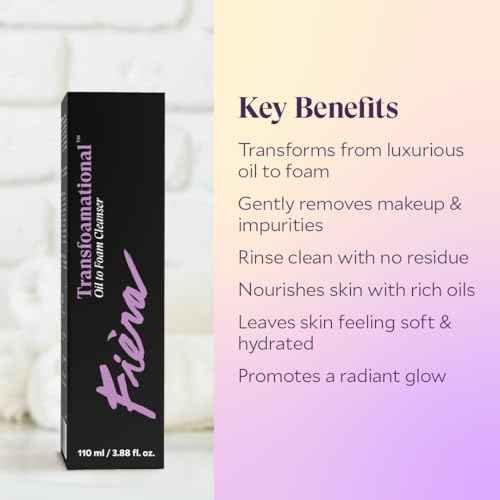 FI?RA Oil to Foam Daily Facial Cleanser ? Truffle Oil Complex, Fermented Plant Oils & Glycerin, Moisturizing and Nourishing, Soap-Free, Cruelty-Free, All Skin Types, 110ml 3.88 fl oz