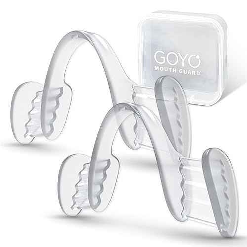 Mouth Guard for Grinding and Clenching Teeth at Night, Sleep Night Guard, Grinding Protection, Clenching Protection, Teeth Bruxism Mouth Piece with Travel Hygiene Case (2set) (1set)