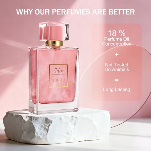 Miss Blooming Bouquet Eau de Toilette for Women, Floral Fruity Perfume with Peony & Musk - Inspired by Dioor, 3.4 oz / 100ml, Elegant & Long-Lasting Fragrance