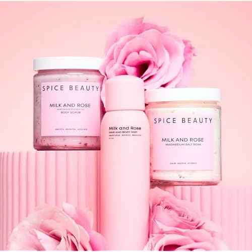 Milk & Rose Hair and Body Mist ? Hydrating Floral Body Spray & Hair Perfume with Rose, Goat Milk, Chamomile, Lavender & Honey ? Refreshing Mist for Skin, Hair & Clothing ? 6.7 oz