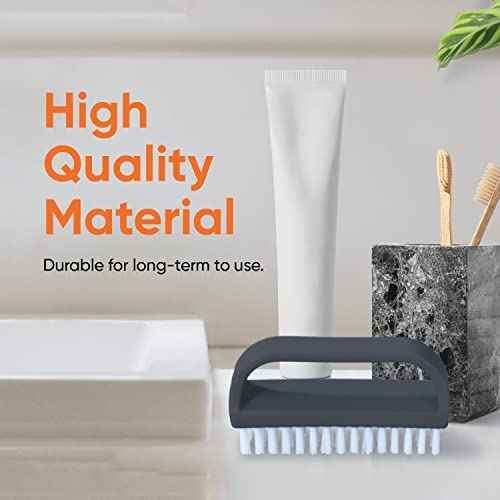 Superio Stiff Nail Brush for Cleaning Fingernails Small Scrub Brush with Handle, Cleaning Brushes for Hands, Toes, and Nails (Black, 36 Pack)