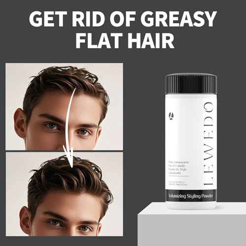 Volumizing Styling Powder 8g - Natural Volume & Matte Finish for Men, Oil-Absorbing Texture Powder with Adjustable Nozzle
