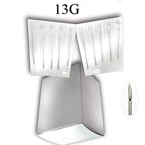 New Star Tattoo 100PCS 13G Steel Body Piercing Needles Supply