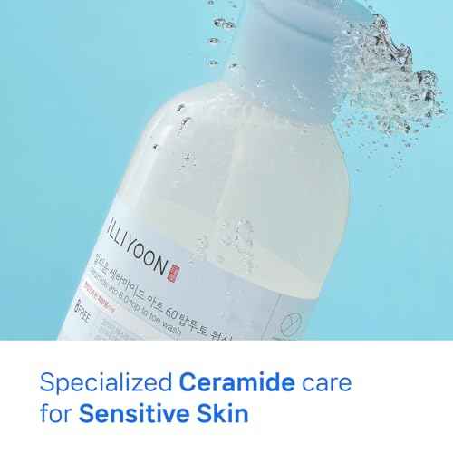 Illiyoon Ceramide Ato 6.0 Top to Toe Wash - Mild Cleanser for Baby body, 16.9 Fl Oz (500ml)