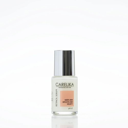 CARELIKA Retinol Face Serum with Apricot Oil – Professional Anti-Aging Formula for Fine Lines & Uneven Skin Tone – Hydrating & Smoothing Night Treatment – 30ml