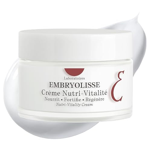 Embryolisse Nutri-Vitality Age-Defying Face Cream, Collagen-Supporting Moisturizer for Mature, Sensitive Skin with Red Maple Extract & Macadamia Oil, 1.69 Fl Oz