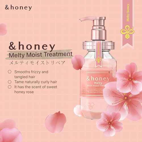 &honey Melty Moist Repair Shampoo & Conditioner Set with Hair Tie