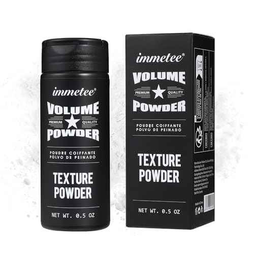 immetee Hair Volume Powder - Texture Styling for Men and Women, Light Control Natural Matte Look, Root Lifting 14g (0.5 oz)